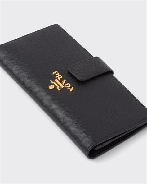 prada large saffiano leather wallet|large saffiano and leather wallet.